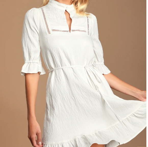 Ruffle Mini Dress - Picture 2 of 6